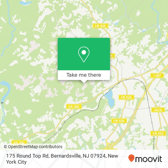 175 Round Top Rd, Bernardsville, NJ 07924 map