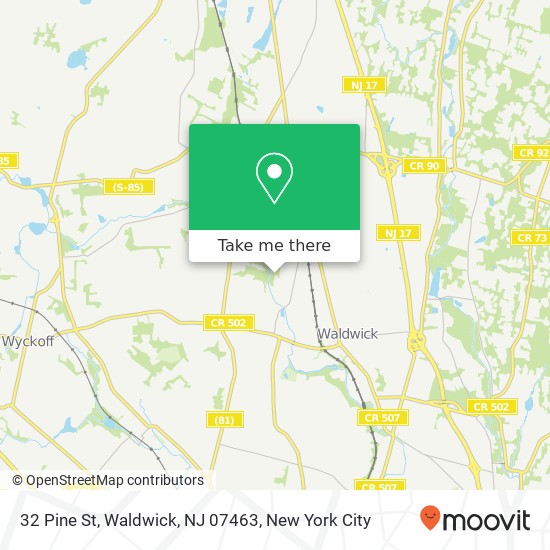 32 Pine St, Waldwick, NJ 07463 map