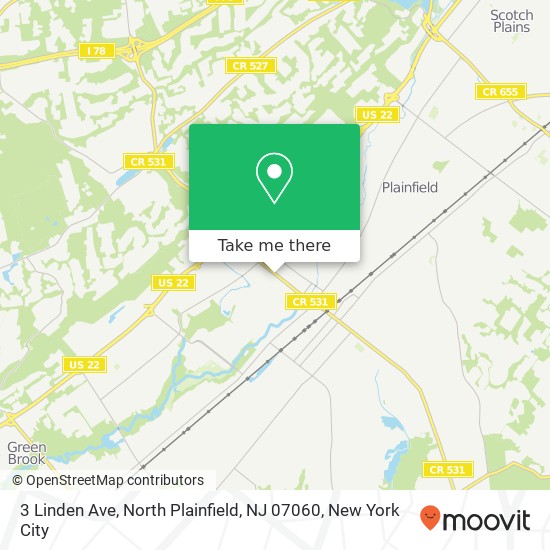 3 Linden Ave, North Plainfield, NJ 07060 map