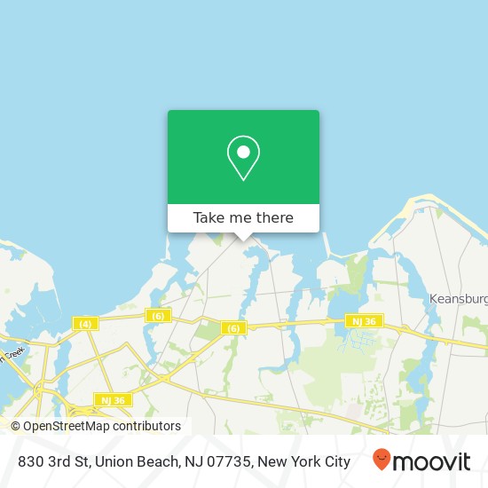 830 3rd St, Union Beach, NJ 07735 map