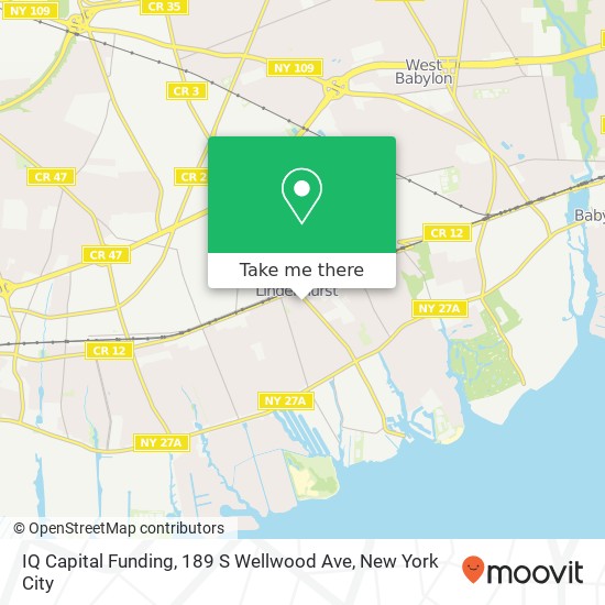 Mapa de IQ Capital Funding, 189 S Wellwood Ave