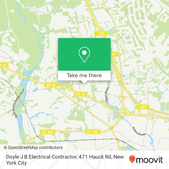 Mapa de Doyle J B Electrical Contractor, 471 Hauck Rd