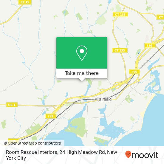 Mapa de Room Rescue Interiors, 24 High Meadow Rd