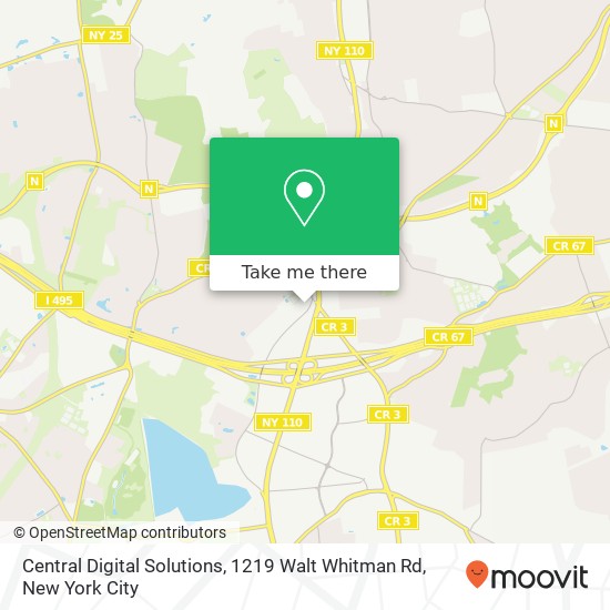 Central Digital Solutions, 1219 Walt Whitman Rd map