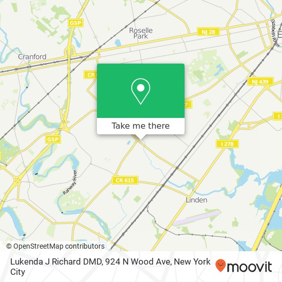 Lukenda J Richard DMD, 924 N Wood Ave map