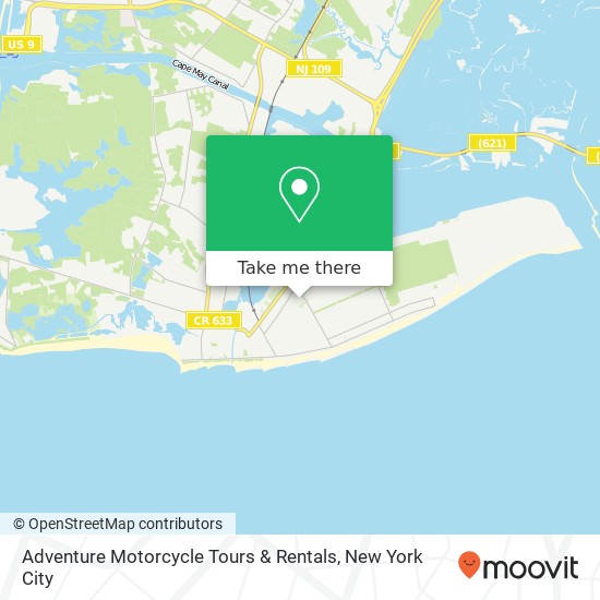 Mapa de Adventure Motorcycle Tours & Rentals, 718 Madison Ave
