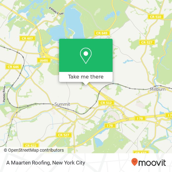 Mapa de A Maarten Roofing