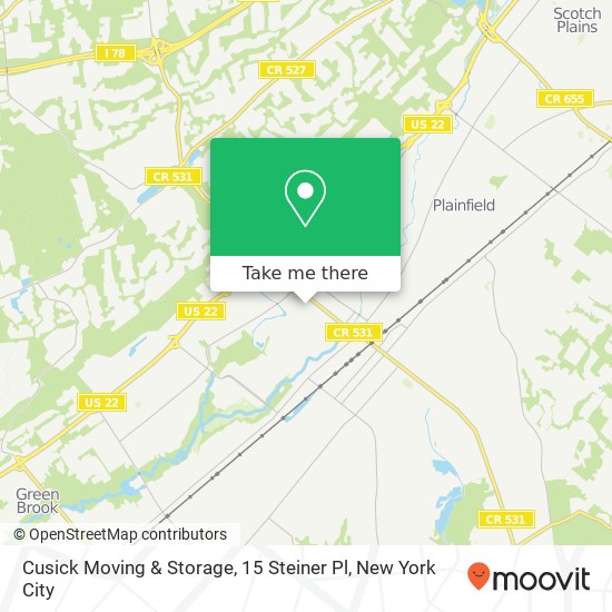 Mapa de Cusick Moving & Storage, 15 Steiner Pl