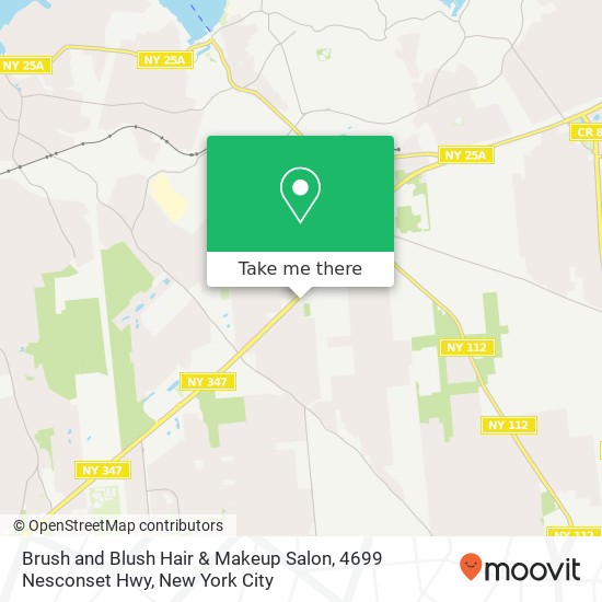 Mapa de Brush and Blush Hair & Makeup Salon, 4699 Nesconset Hwy