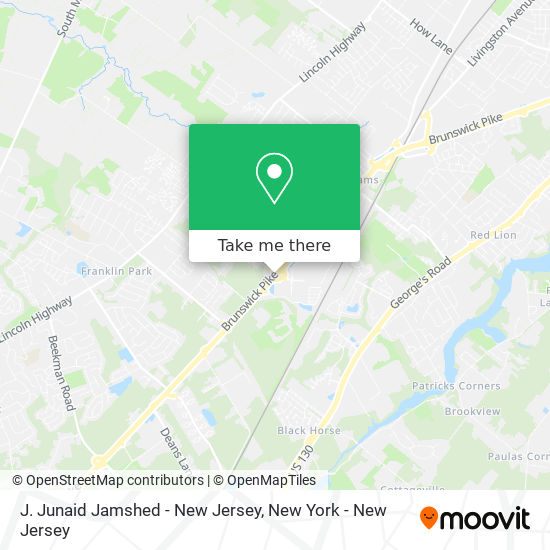 J. Junaid Jamshed - New Jersey map