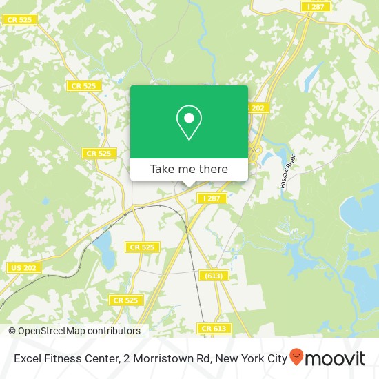 Excel Fitness Center, 2 Morristown Rd map