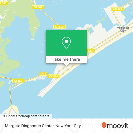 Mapa de Margate Diagnostic Center, 9710 Ventnor Ave