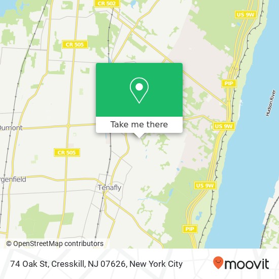 74 Oak St, Cresskill, NJ 07626 map