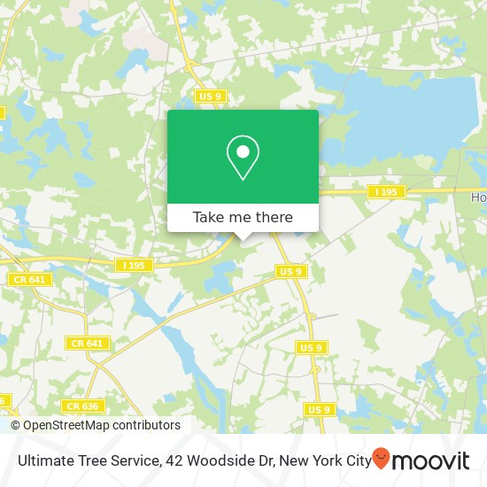 Mapa de Ultimate Tree Service, 42 Woodside Dr