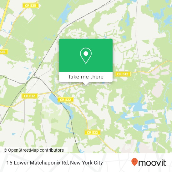 Mapa de 15 Lower Matchaponix Rd, Monroe Twp, NJ 08831