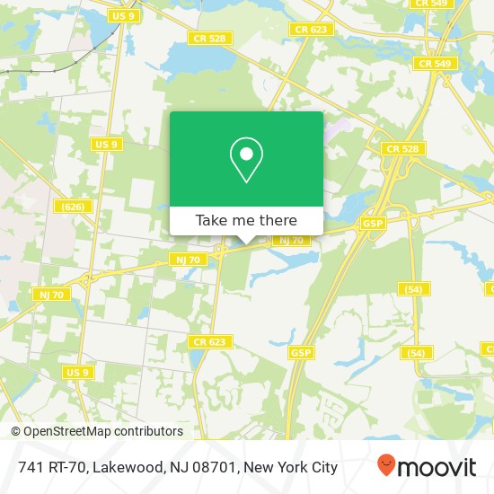 741 RT-70, Lakewood, NJ 08701 map