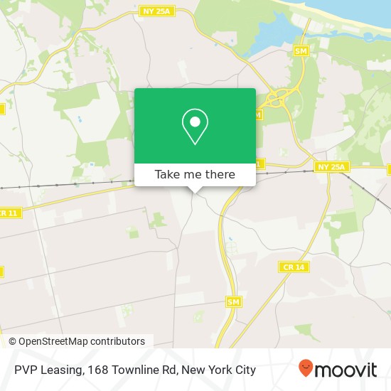 Mapa de PVP Leasing, 168 Townline Rd