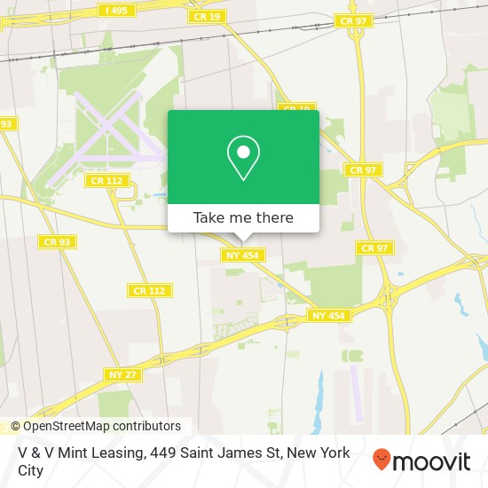 Mapa de V & V Mint Leasing, 449 Saint James St