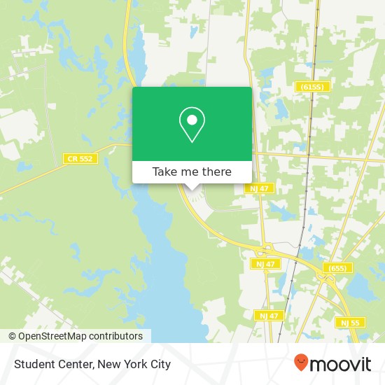 Mapa de Student Center, Millville, NJ 08332
