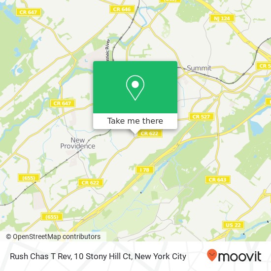 Rush Chas T Rev, 10 Stony Hill Ct map