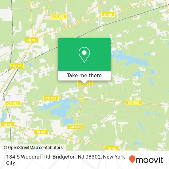 184 S Woodruff Rd, Bridgeton, NJ 08302 map