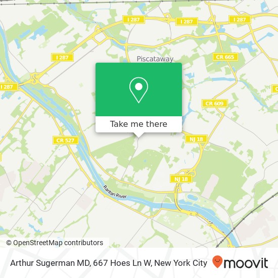 Arthur Sugerman MD, 667 Hoes Ln W map