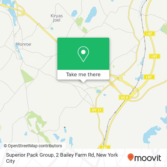 Mapa de Superior Pack Group, 2 Bailey Farm Rd