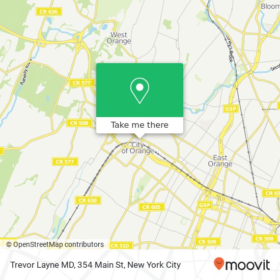 Mapa de Trevor Layne MD, 354 Main St