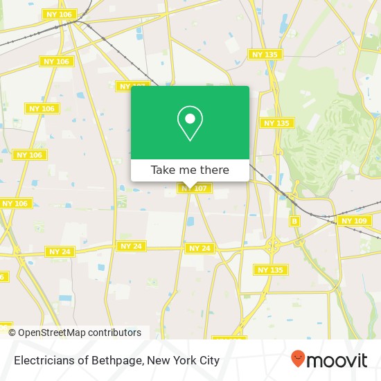 Electricians of Bethpage map