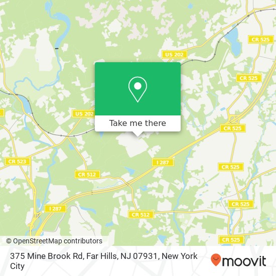 375 Mine Brook Rd, Far Hills, NJ 07931 map