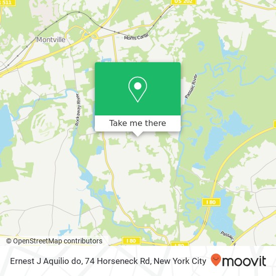 Ernest J Aquilio do, 74 Horseneck Rd map