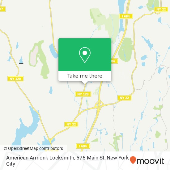 Mapa de American Armonk Locksmith, 575 Main St