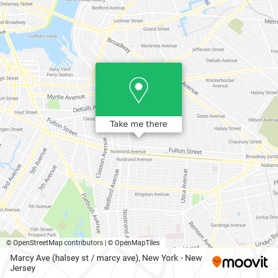 Mapa de Marcy Ave (halsey st / marcy ave)