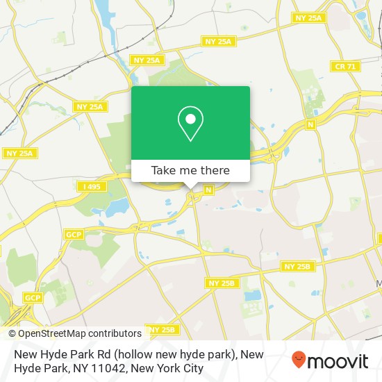 Mapa de New Hyde Park Rd (hollow new hyde park), New Hyde Park, NY 11042