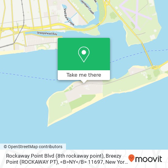 Rockaway Point Blvd (8th rockaway point), Breezy Point (ROCKAWAY PT), <B>NY< / B> 11697 map
