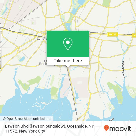 Lawson Blvd (lawson bungalow), Oceanside, NY 11572 map