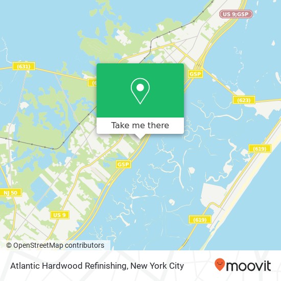 Mapa de Atlantic Hardwood Refinishing, 813 Sea Sounds Ave