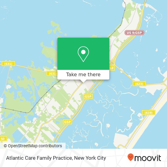 Atlantic Care Family Practice, 507 Route 9 S map