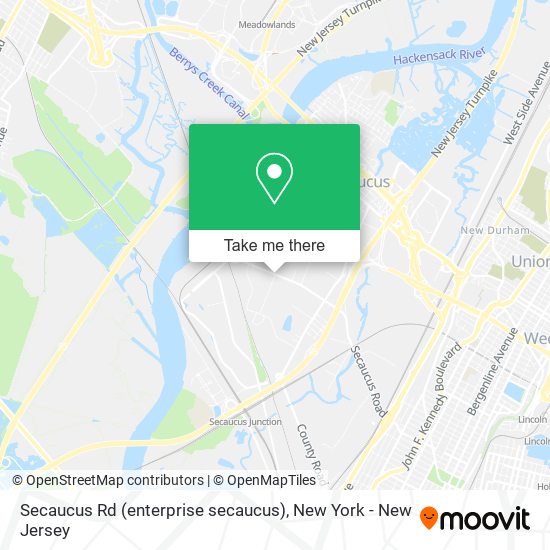 Secaucus Rd (enterprise secaucus) map