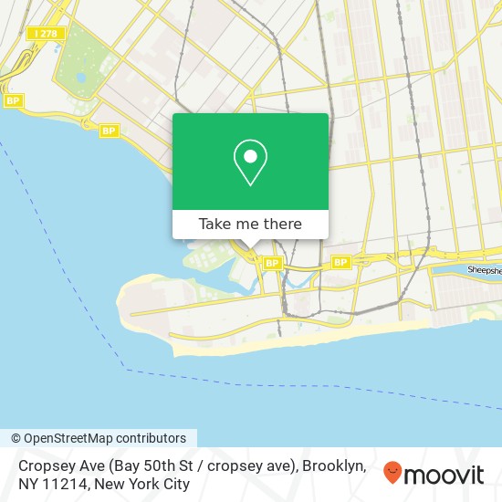 Cropsey Ave (Bay 50th St / cropsey ave), Brooklyn, NY 11214 map
