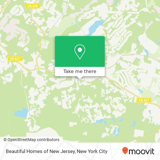 Beautiful Homes of New Jersey map