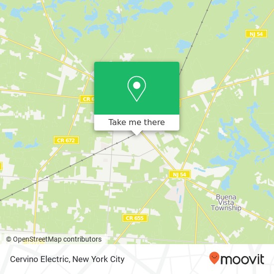 Mapa de Cervino Electric, 104 S Nixon St