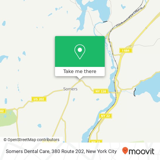 Somers Dental Care, 380 Route 202 map