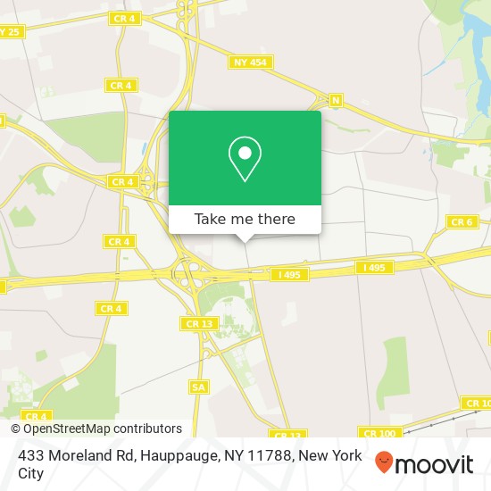 433 Moreland Rd, Hauppauge, NY 11788 map