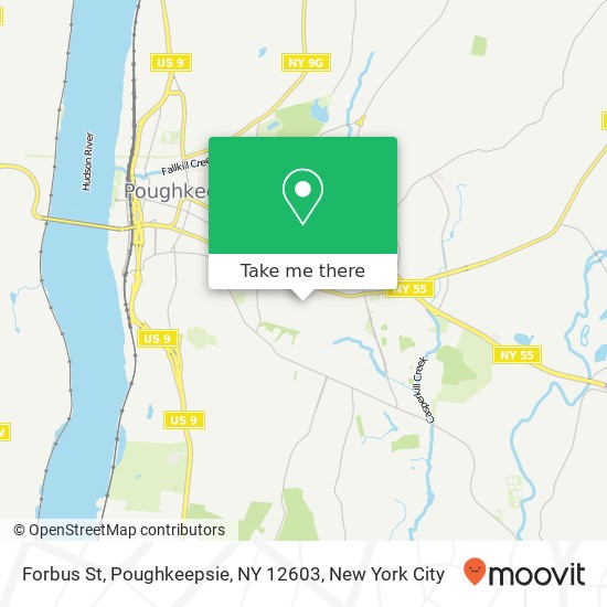 Mapa de Forbus St, Poughkeepsie, NY 12603