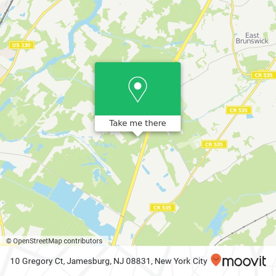 10 Gregory Ct, Jamesburg, NJ 08831 map