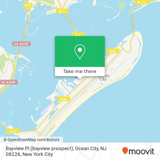 Bayview Pl (bayview prospect), Ocean City, NJ 08226 map