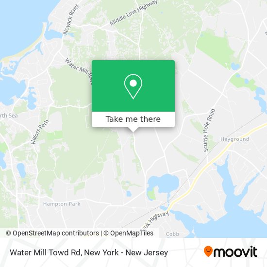 Water Mill Towd Rd map