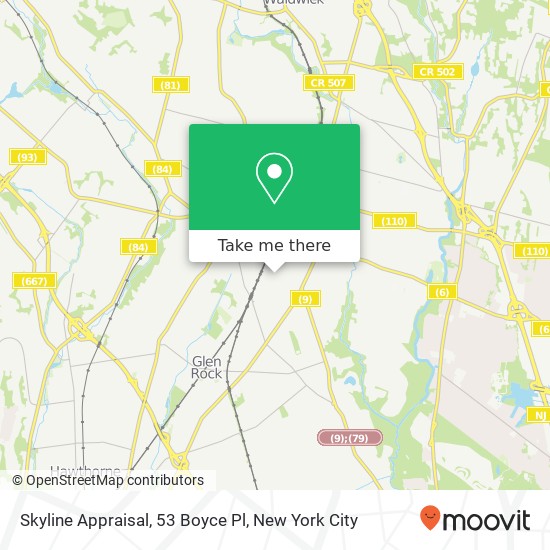 Mapa de Skyline Appraisal, 53 Boyce Pl