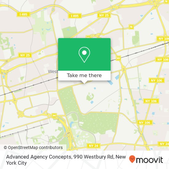 Advanced Agency Concepts, 990 Westbury Rd map